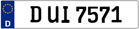 Trailer License Plate